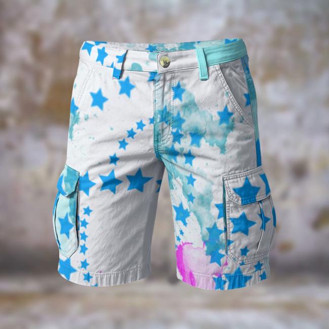 Preview: Cargohose mit Fido - Hose, lang oder kurz, bunt, 100% Polyester, Grösse S-5XL, fester Stoff, Normale Passform, Mischling, Mix, Schnauzer, Zwergschnauzer